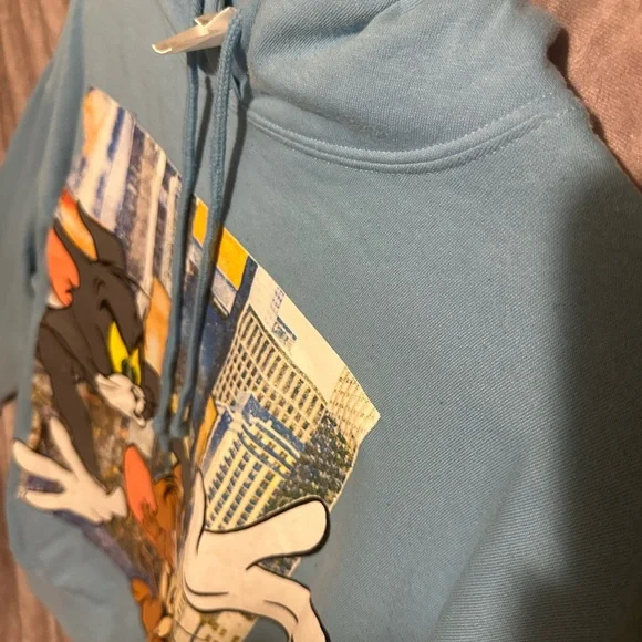 Tom & Jerry Blue Graphic Hoodie - Picture 3 of 4